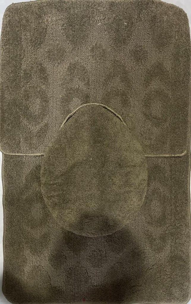 Londoner 3-Piece Grey Bathroom Mat Set