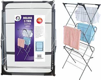 DELUXE 3-Tier Clothes Airer – 11m Drying Space