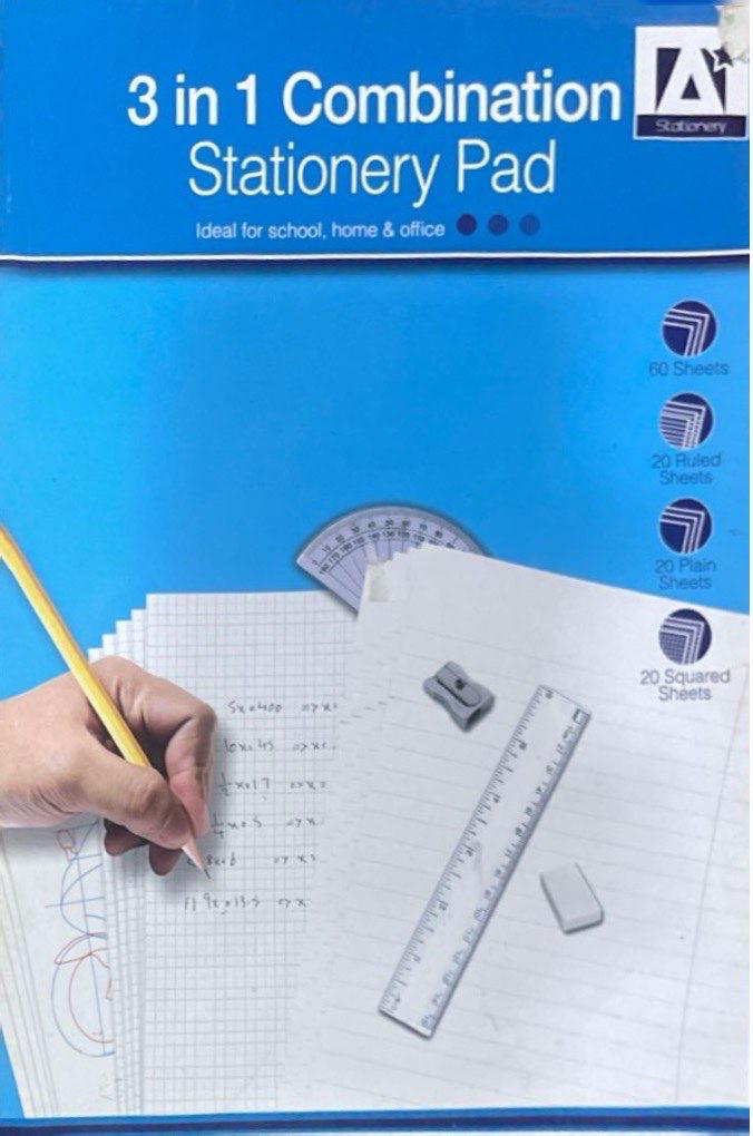Anker International 3-in-1 Stationery Pad (60 Sheets)