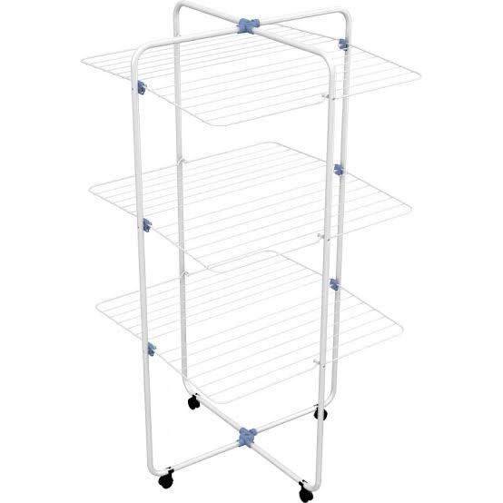 GIMI 30m Folding Clothes Airer with Wheels