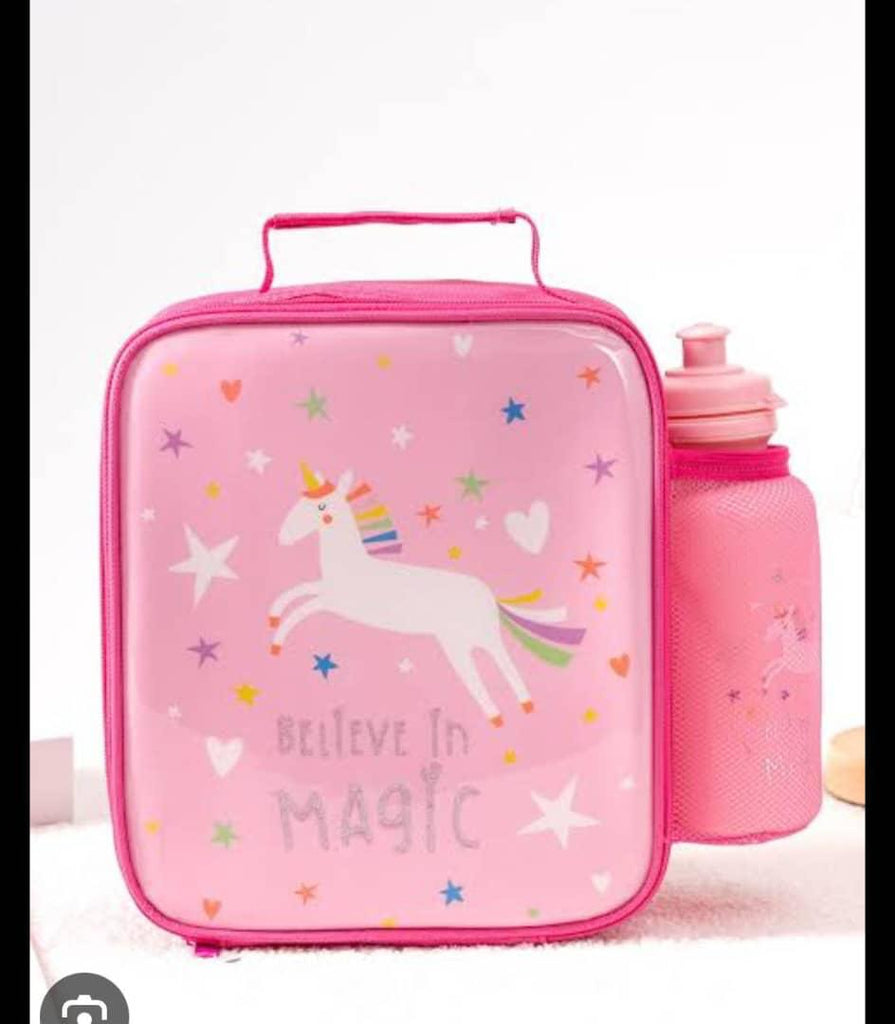UNICORN "Believe in Magic" Insulated Lunch Bag with Bottle