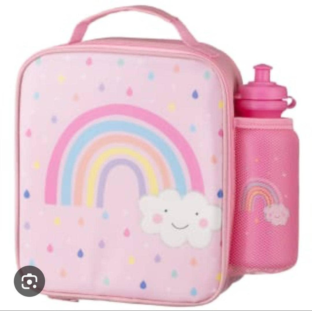 RAINBOW Color Insulated Lunch Bag with Bottle