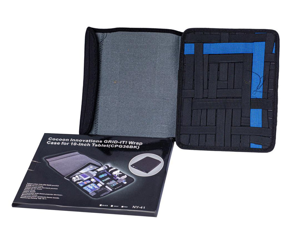 Coco Innovation Grip-It Wrap Case for 10-Inch Tablet with Men's Travel Accessories