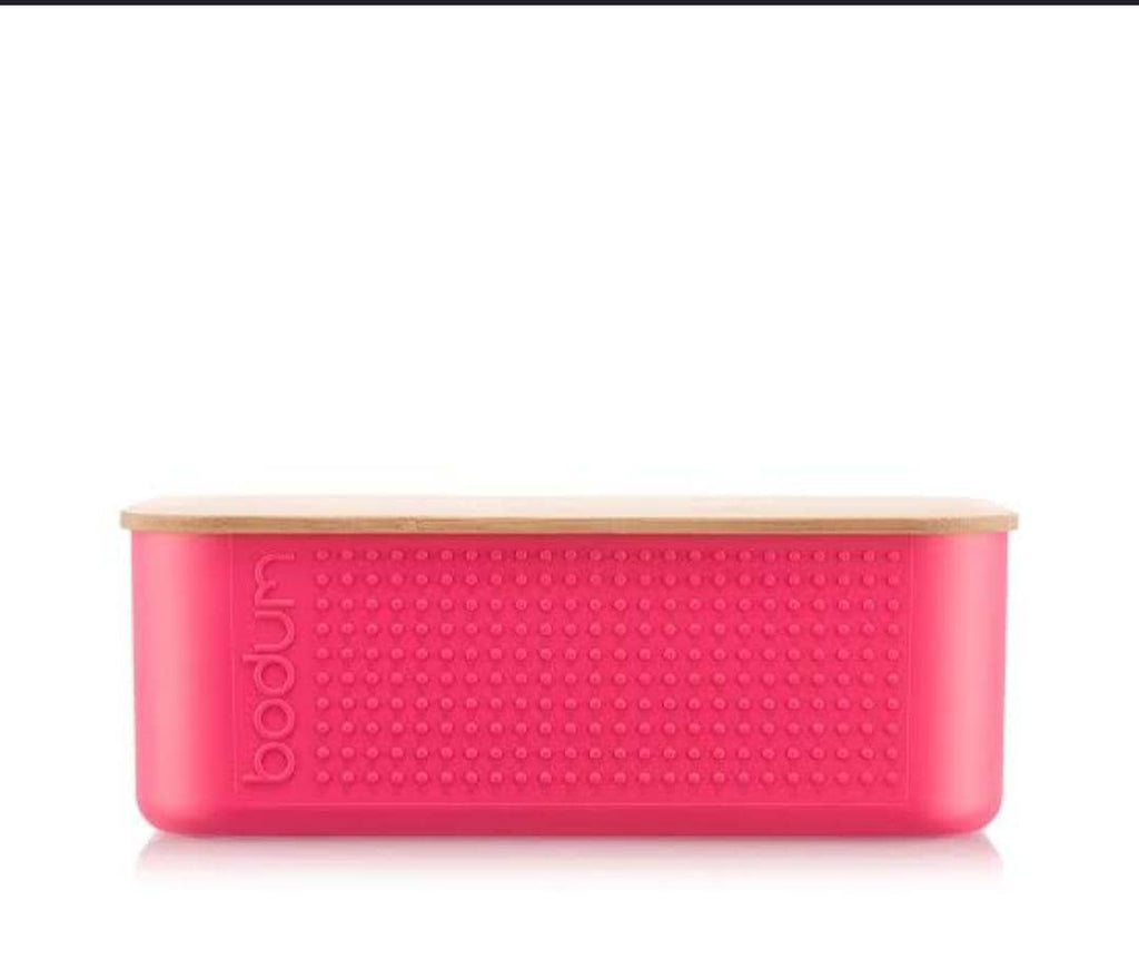 Metallic Bread Bin with Bamboo Lid – 11.5 × 32 × 21 cm