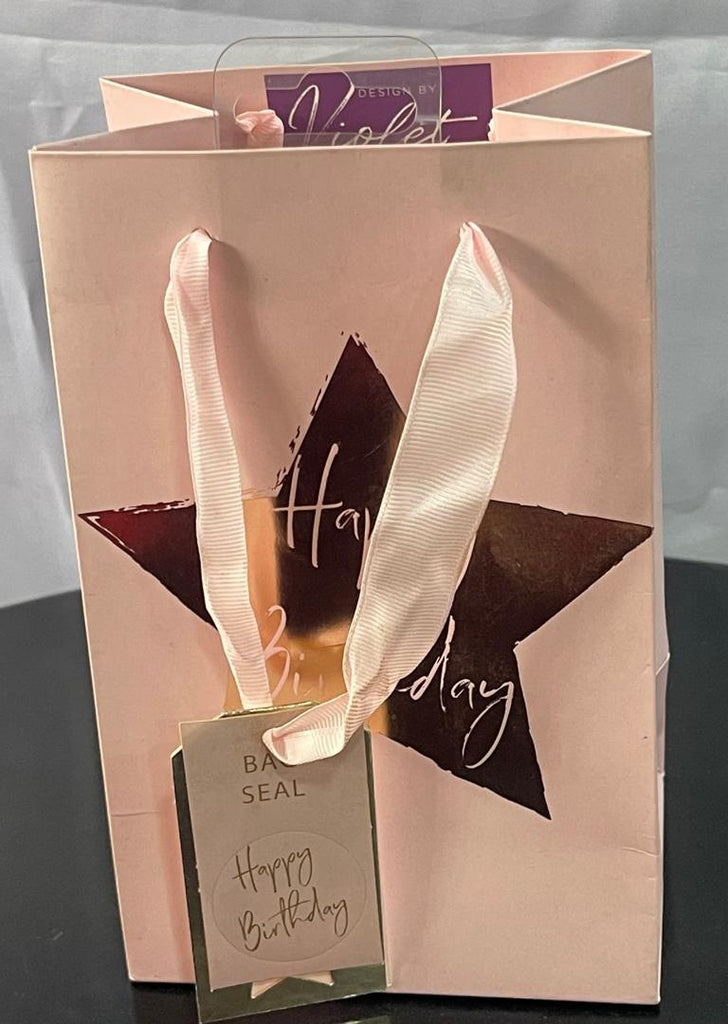 Design By Violet Small Gift Bag – Happy Birthday Pink Star