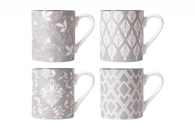 New Bone China Silver Matte Mug