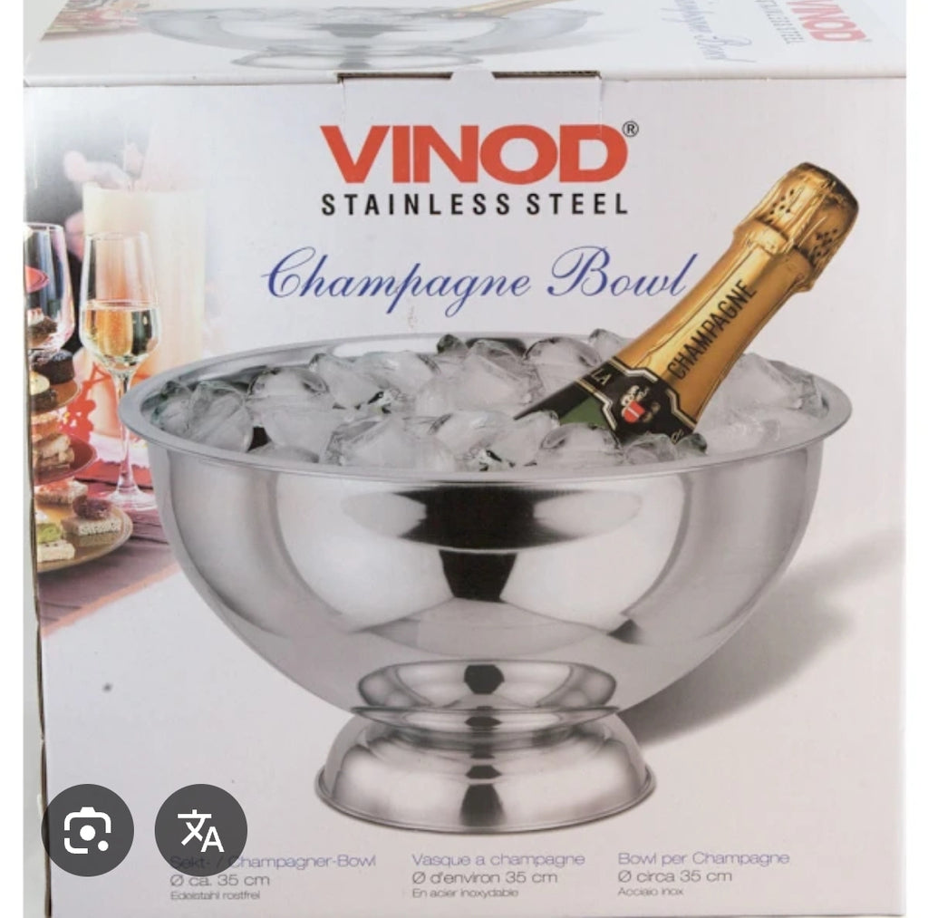 Vinod Stainless Steel Champagne Bowl – 10L