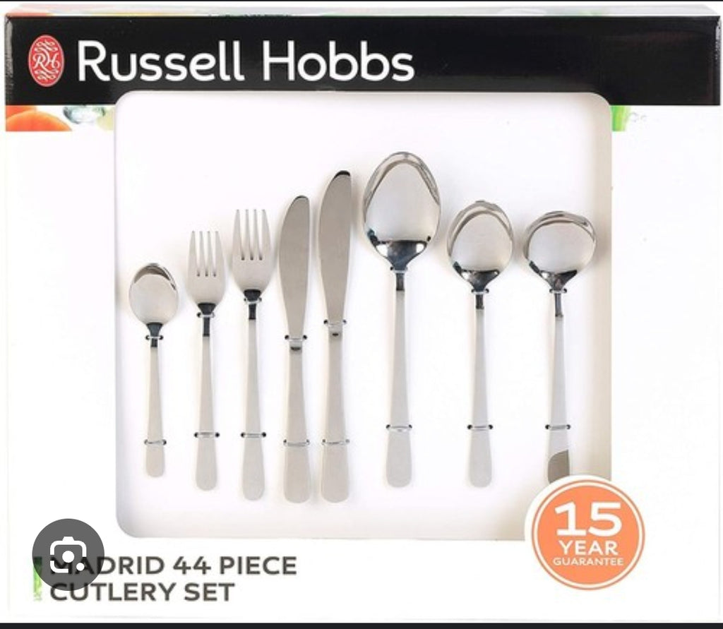 Russell Hobbs Lisbon 44-Piece Stainless Steel Cutlery Set