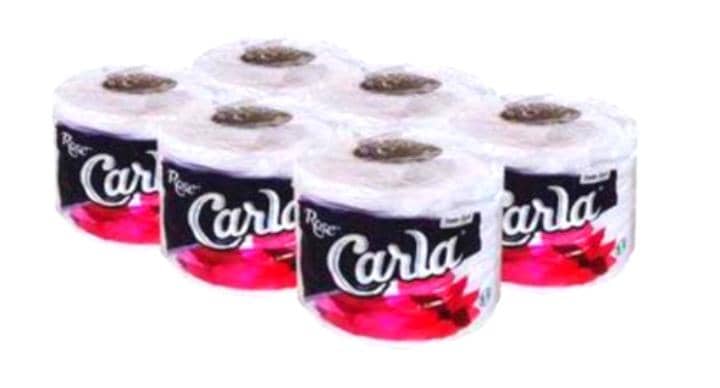 Rose Carla Soft Satin 2-Ply Toilet Tissue – Pack of 6