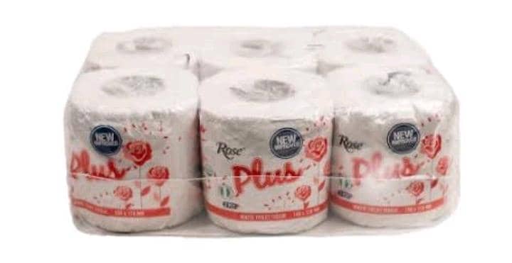 Rose Plus 2-Ply Toilet Tissue – Pack of 6