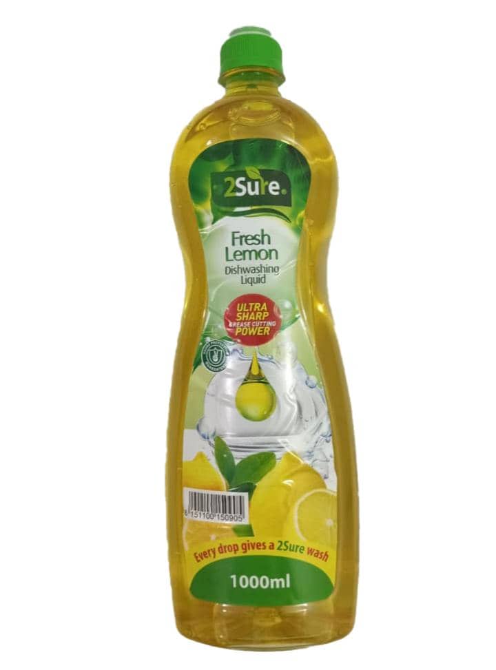 2SURE Lemon Dishwashing Liquid – 1000ml