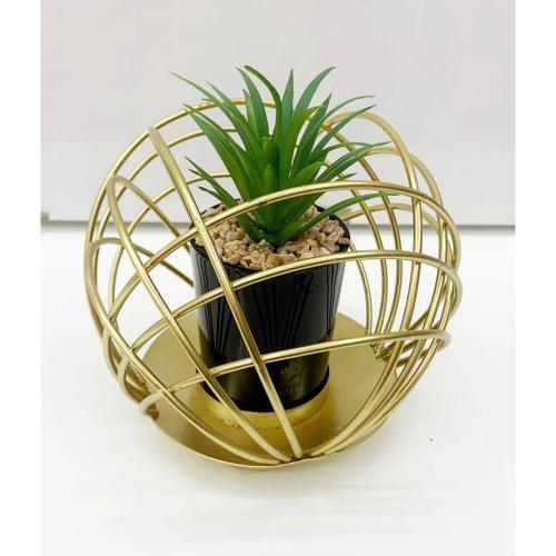 Mini Round Caged Table Flower – 11cm