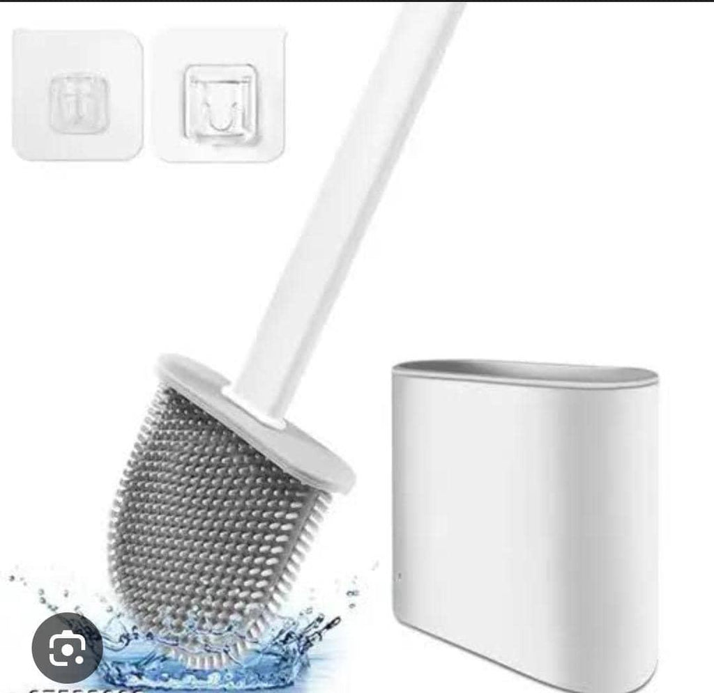 Clean Right Silicon Toilet Brush with Holder – Hygienic & Durable