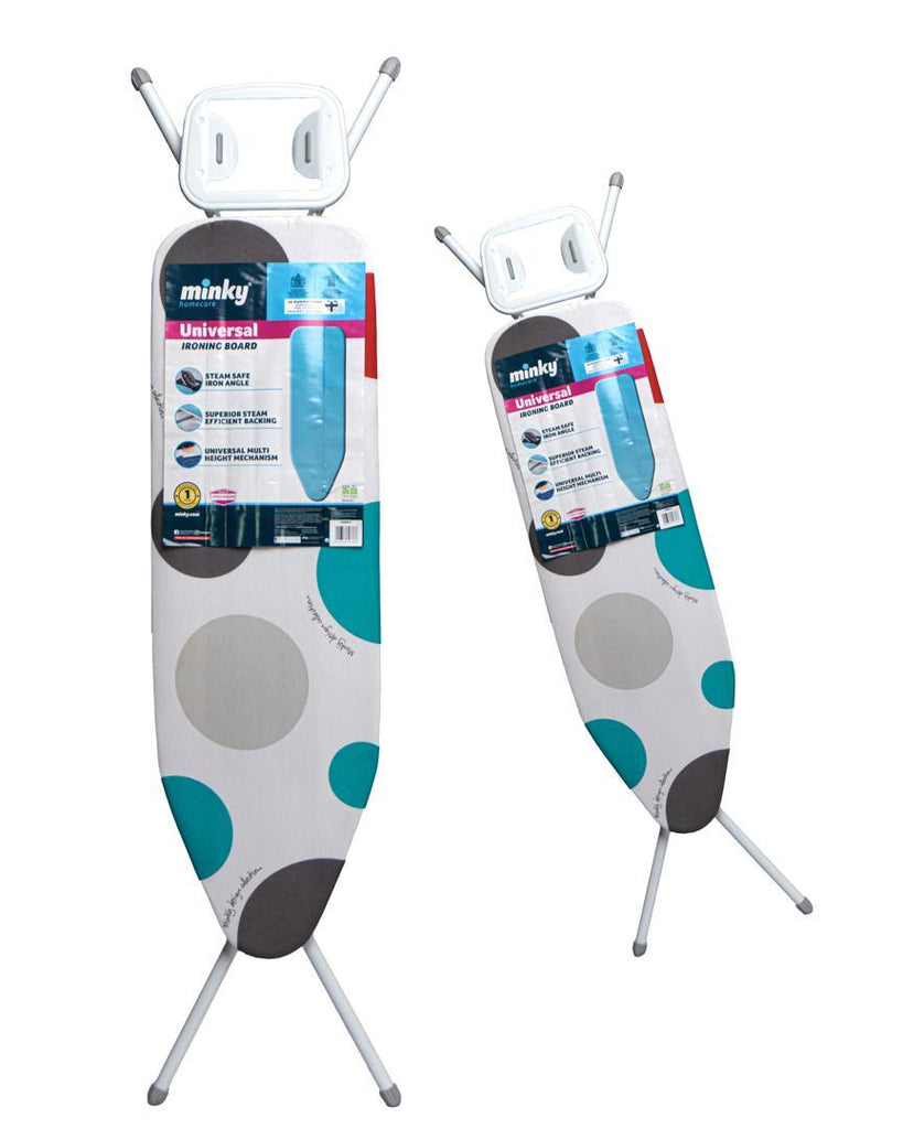 MINKY Universal 4-Leg Ironing Board – Steam Safe Design