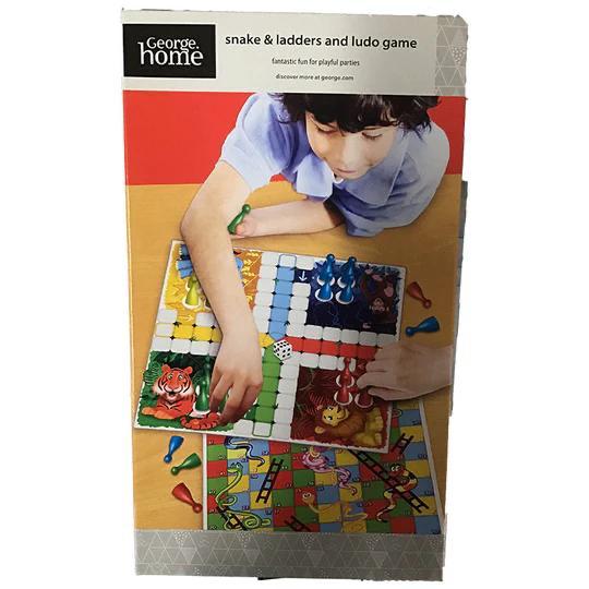 George Home 2-in-1 Snakes & Ladders and Ludo Board Game