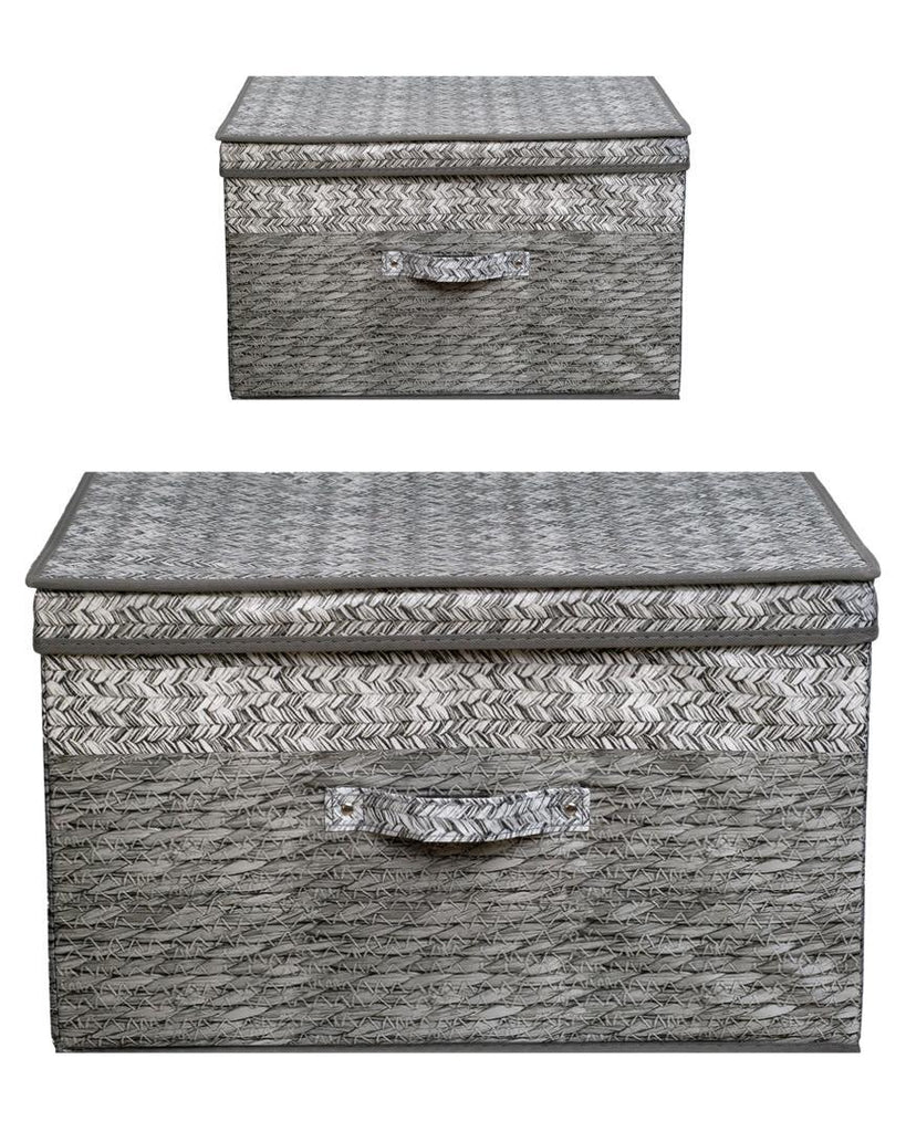 Country Club Jumbo Storage Chest – Gray, 50×30×40cm