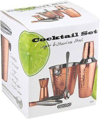 Apollo 7-Piece Copper & Stainless Steel Cocktail Set