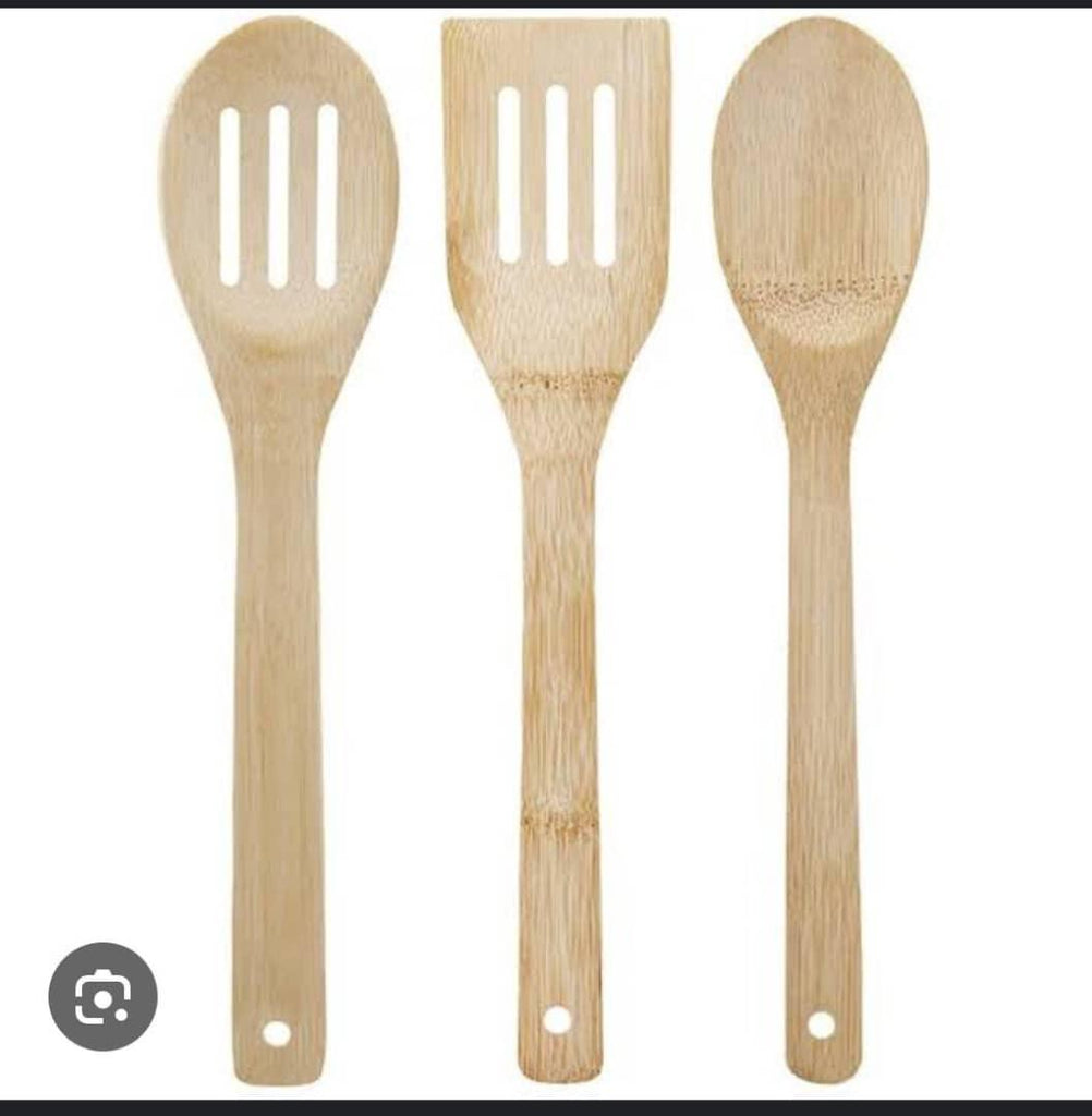 3-Piece Bamboo Kitchen Utensil Set