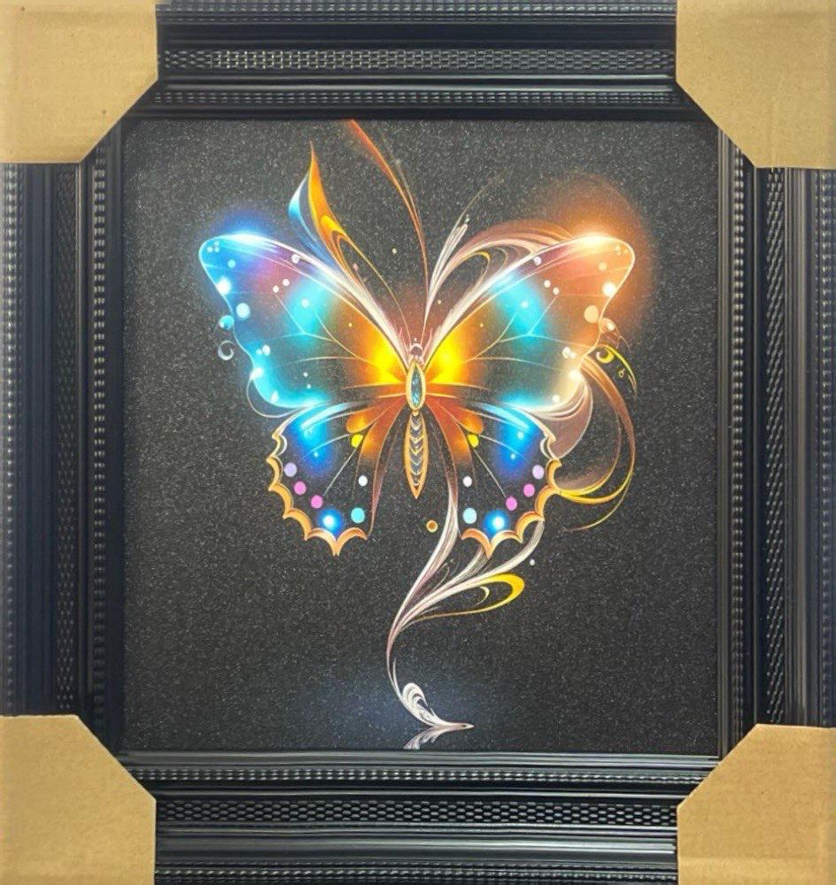 Luxury Modern Butterfly Design Wall Art – 35.5 x 35.5 cm