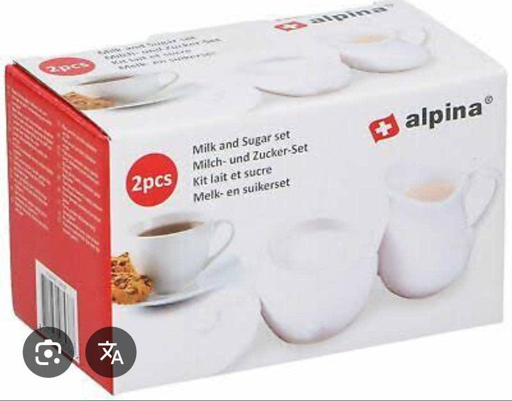 ALPINA 2-Piece Ceramic Milk & Sugar Set