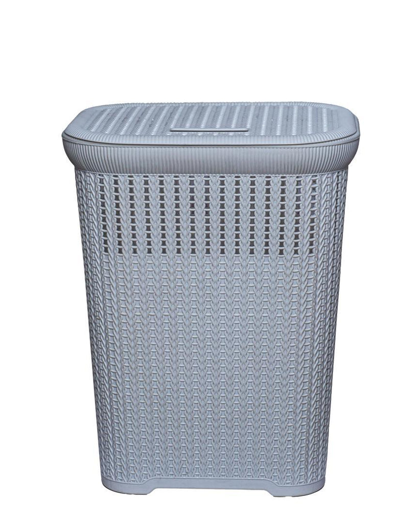 Blue Canyon Woven Laundry Basket – Sturdy & Rustic Charm