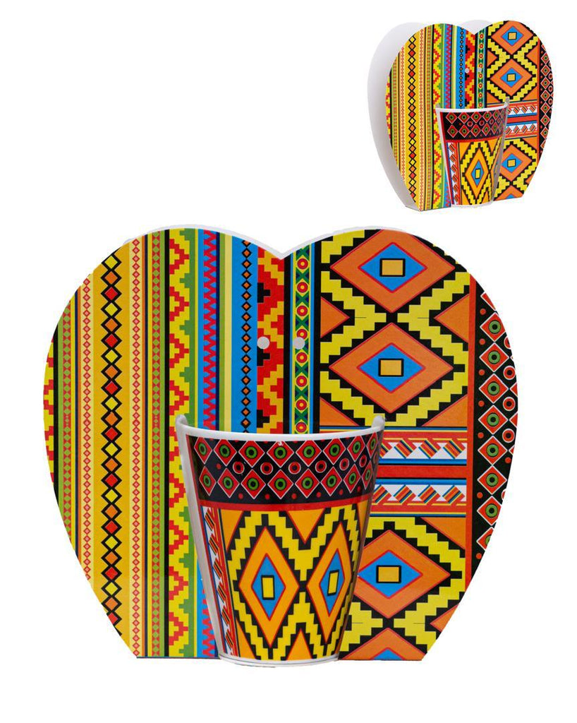 Vibrant Colorful Mug with Sturdy Paper Stand