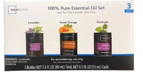 MAINSTAYS 100% Pure Essential Oil Set – Aromatherapy Use Only