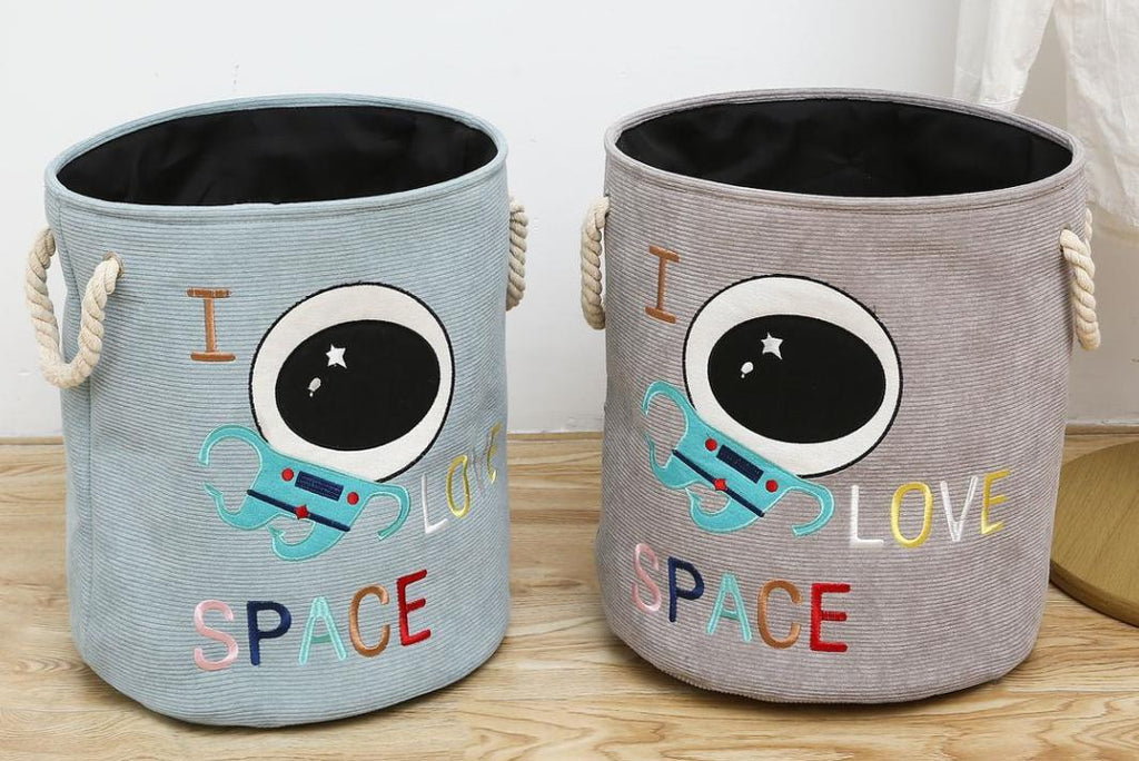 I LOVE SPACE Laundry Hamper with Handle – Available in 2 Colors