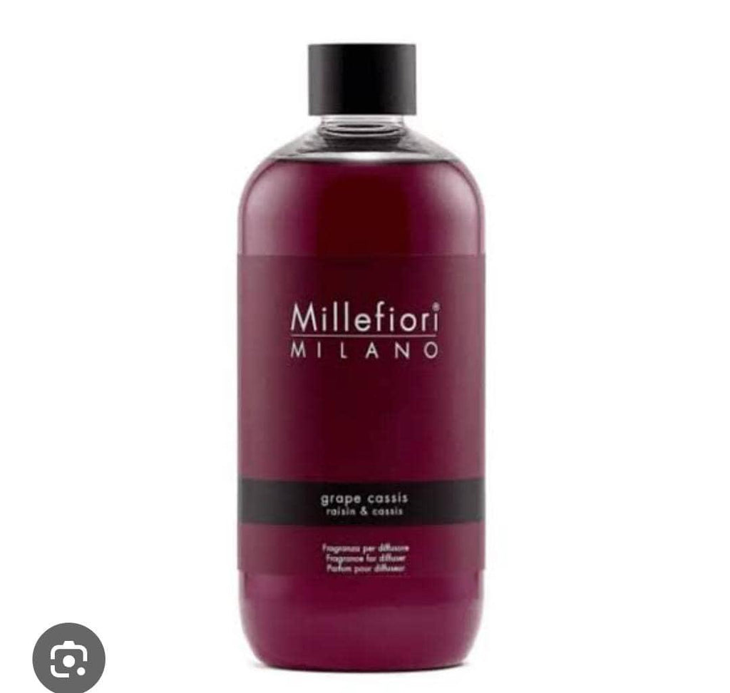 Millefiori Natural Grape & Cassis Reed Diffuser Refill (500ml)