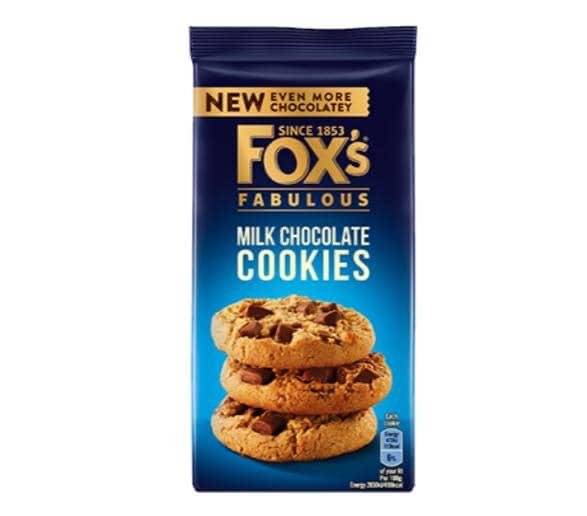 Fox’s Fabulous Milk Chocolate Cookies – 180g