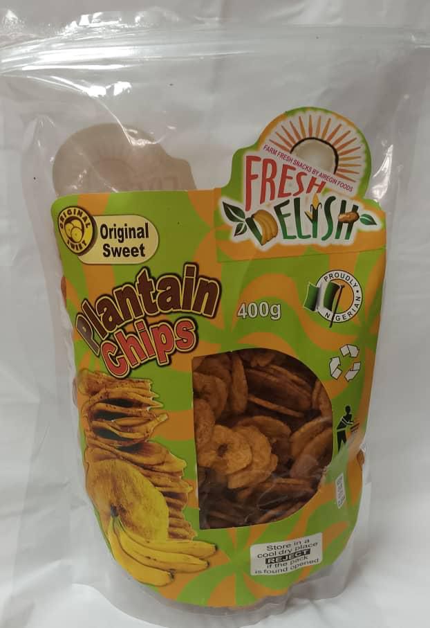 Fresh Elysh Original Sweet Plantain Chips – 400g