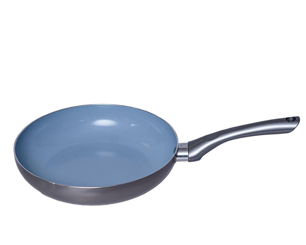 Grey Non-Stick Fry Pan – Silver Inner Coating