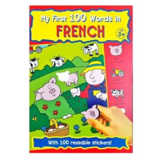 My First 100 Words in French – Learning Book with 100 Reusable Stickers
