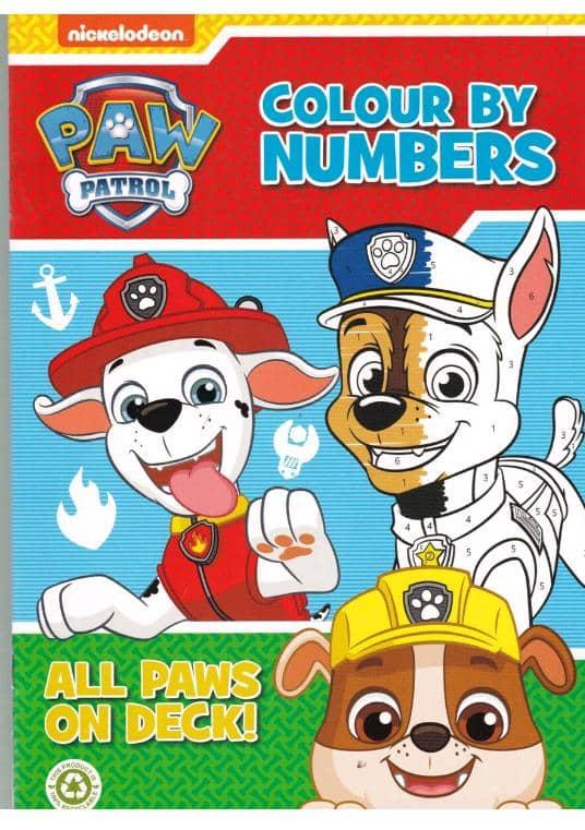 Nickelodeon Paw Patrol Colour By Numbers Activity Book