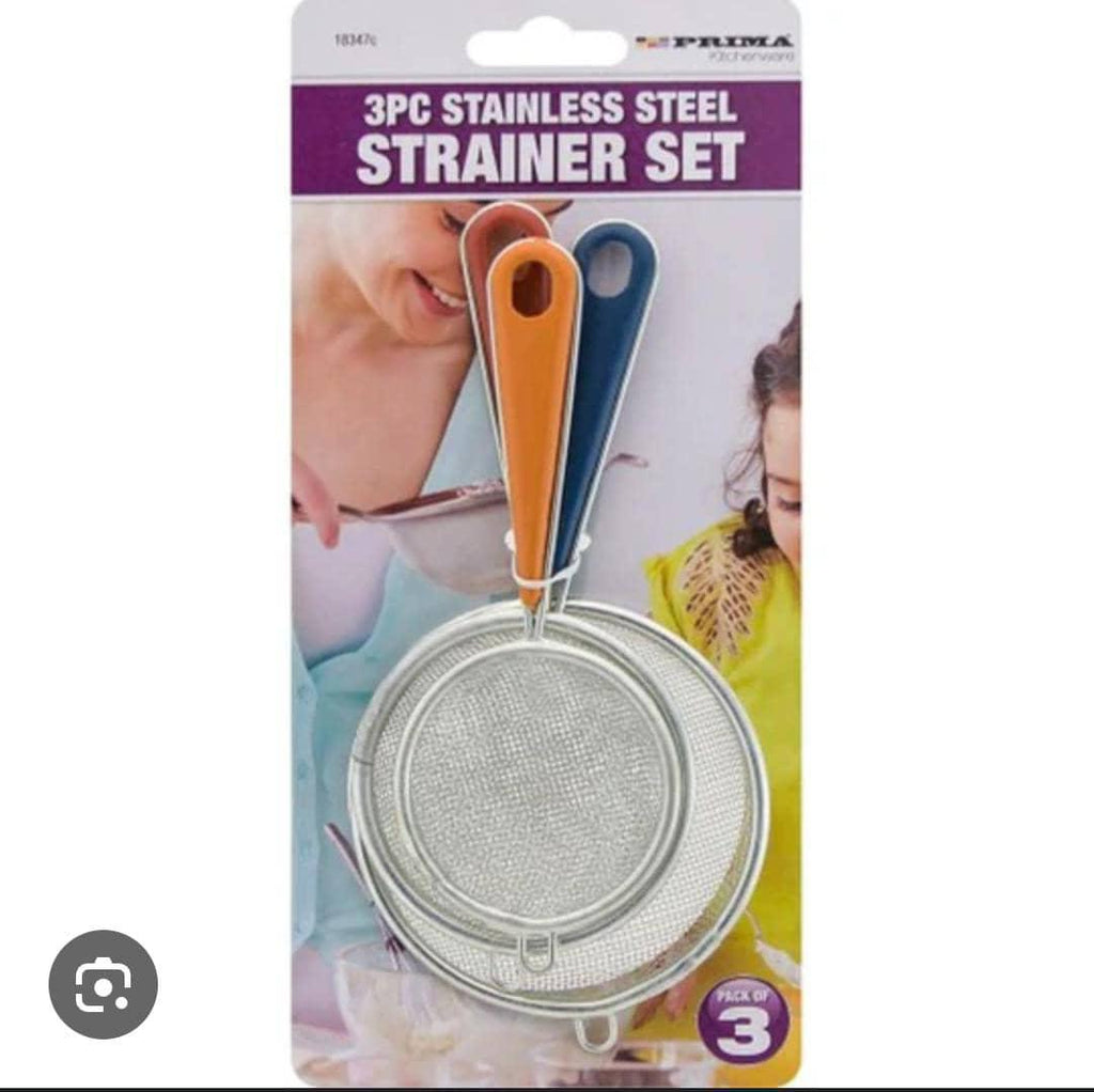 Prima 3-Piece Stainless Steel Strainer Set