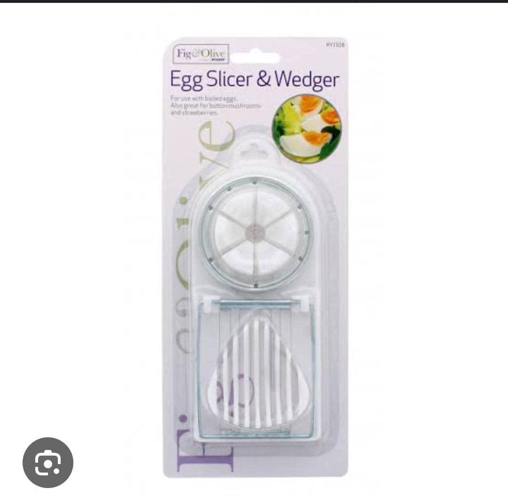 Fig & Olive Egg Slicer & Wedger — Multi-Purpose for Eggs & Mushrooms