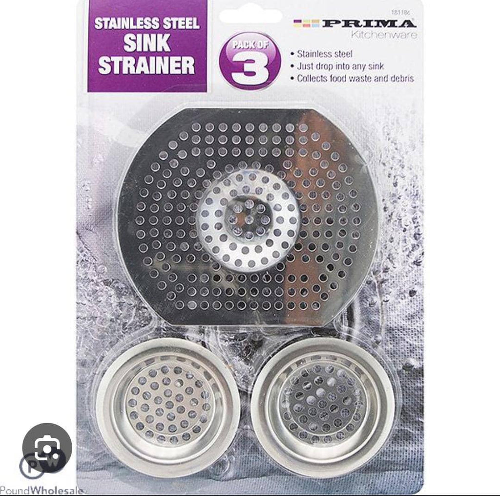 Prima 3-Piece Stainless Steel Strainer Set