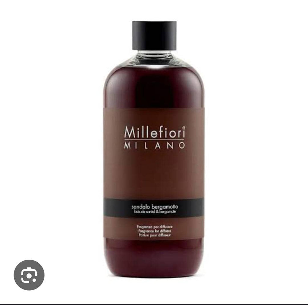 Millefiori natural Sandalo Bergamotto fragrance reed diffuser refill (500ml)