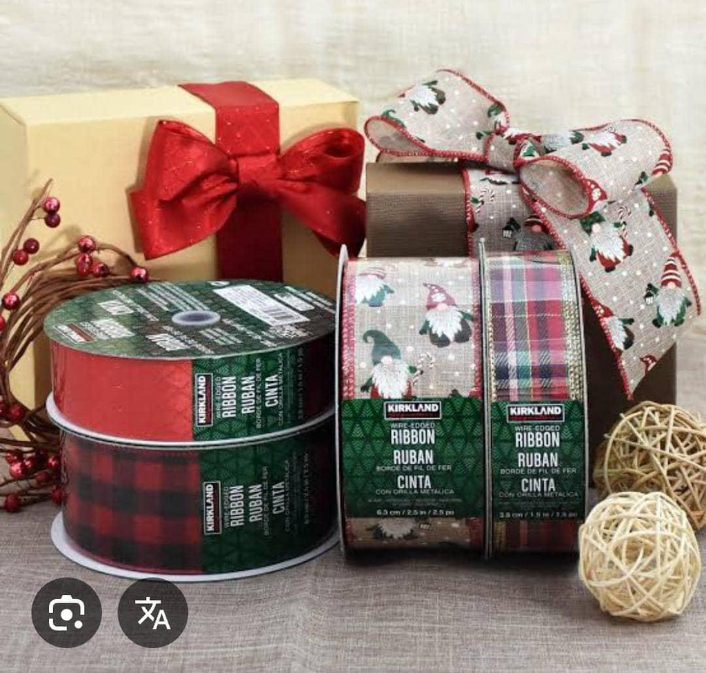 Kirkland Wired Edge Ribbon – 50 Yards (45.7m)