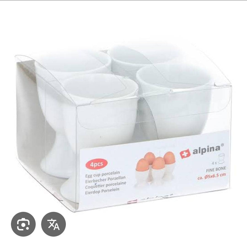 ALPINA Fine Bone Porcelain Egg Cup – 5x6.5cm