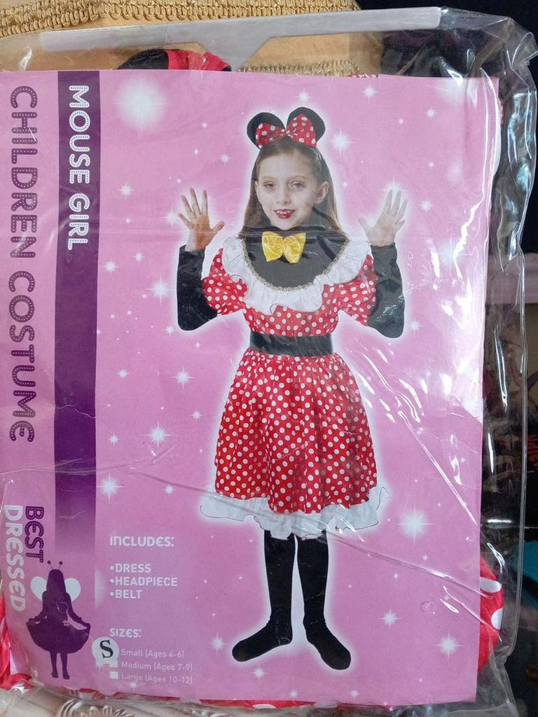Mouse Girl Children Costume – Size S (Ages 4-6)