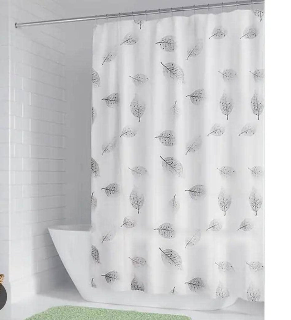 PEVA Shower Curtain – 180x180cm with 12 Hooks (Assorted Designs)