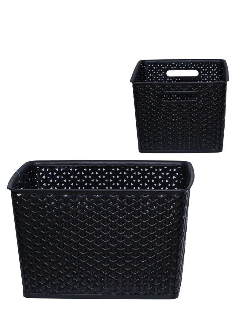 CURVER Infinity Dark Grey Basket – 11L (35.6 × 26.6 × 13.6 cm)