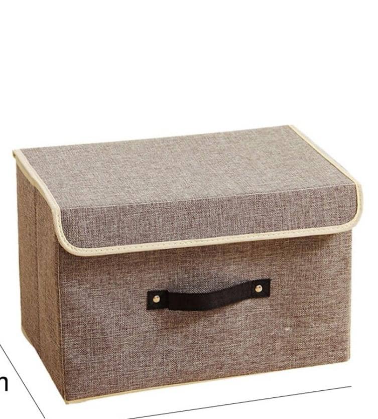 Storage Solutions Covered Box with Handle – 35 × 25 × 16 cm