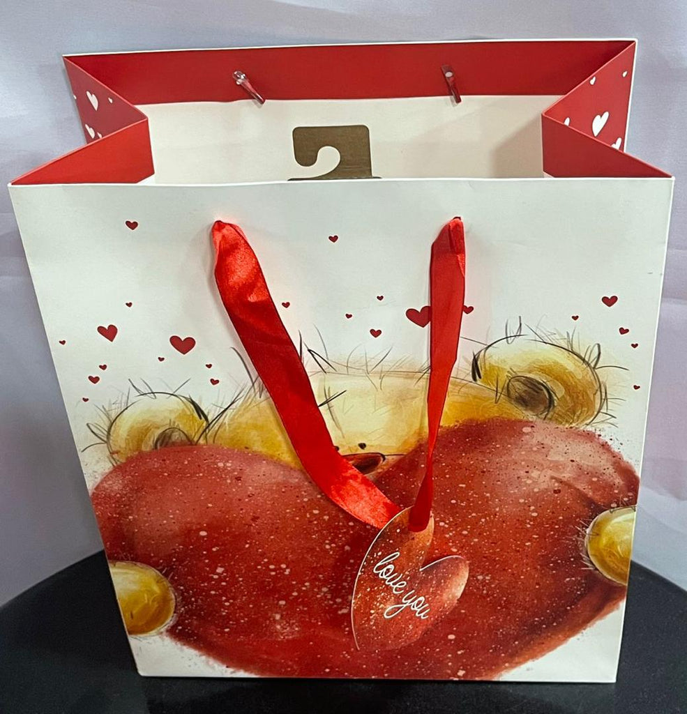 Partisan Products Medium Gift Bag – Valentine Cute Design