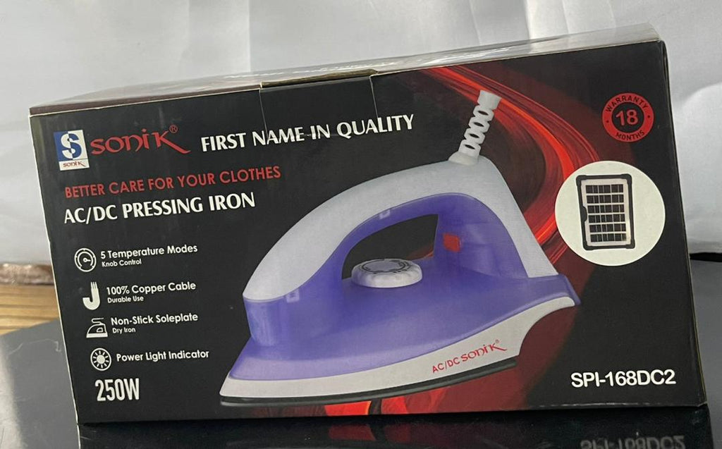 Sonik 250W AC/DC Pressing Iron