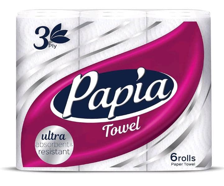 Papia Ultra Absorbent 3-Ply 3-in-1 Kitchen Rolls