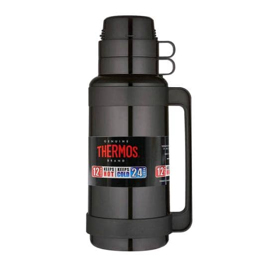 THERMOS Black Double Cover Insulated Flask – 1.8L