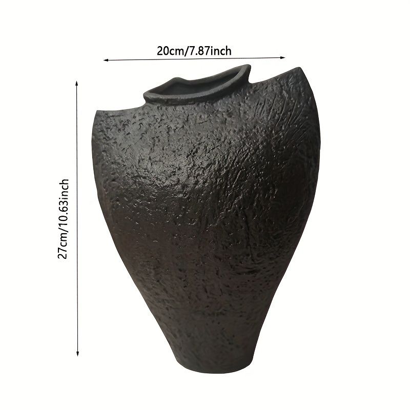 Textured White Decorative Vase – 28 x 18.5cm