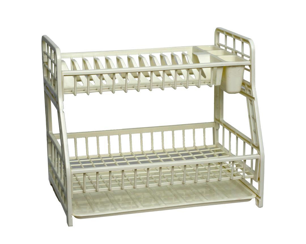 Hobby Life Arina Double Deck Dish Drainer – White